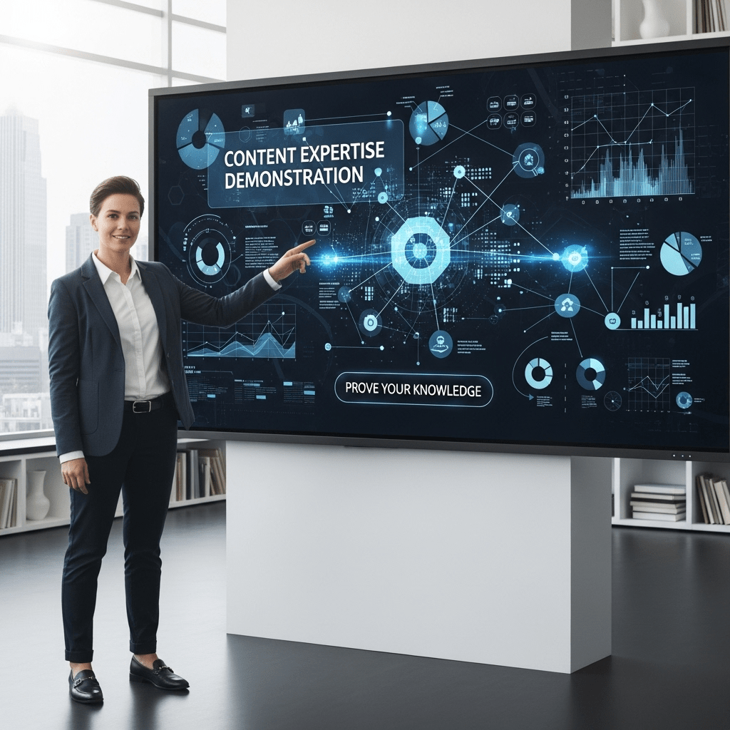 Expert demonstrating knowledge through detailed case study with data and real-world examples