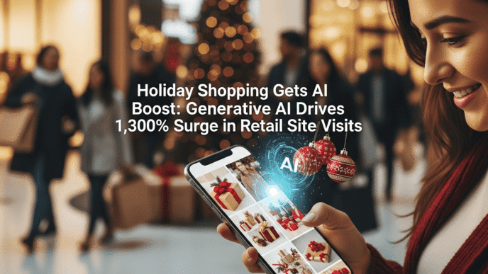 Holiday Shopping Gets AI Boost: Generative AI Drives 1,300% Surge in Retail Site Visits