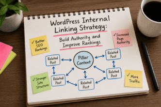 SEO linking strategy brainstorming setup