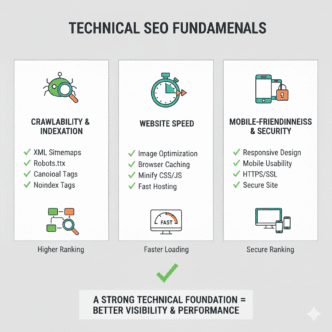 Technical SEO Fundamentals: The Complete Guide to Building a Crawlable, Fast, and Search-Ready Website