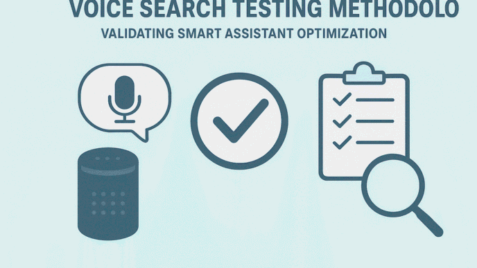 # Voice Search Testing Methodology: Validating Smart Assistant Optimization You spent three months optimizing for voice search. Your boss asks: "Did it work?" You confidently answer... actually, you have no idea. You never tested. **Voice search testing** separates businesses proving ROI from those hoping optimization worked. With voice queries fundamentally different from typed searches—no visible rankings, no SERP screenshots, platform-dependent results—validation requires systematic methodologies most SEOs haven't implemented. According to [Backlinko's voice search study](https://backlinko.com/voice-search-seo-study), only 23% of businesses systematically test voice search performance despite 58% implementing voice optimization. This gap between optimization and validation creates wasted budgets and missed opportunities. This comprehensive guide reveals exactly how to test, validate, and prove voice search optimization effectiveness across all major platforms and query types. ## Why Traditional SEO Testing Fails for Voice Search Understanding voice search testing challenges informs better methodologies. ### The Invisible Rankings Problem Voice assistants read one answer—no visible position tracking: **Text search**: Clear #1-10 rankings visible in SERPs **Voice search**: Assistant speaks single result, no alternatives shown **Challenge**: Can't track "position 3" when only position 1 gets read Traditional rank tracking tools fail because voice search doesn't have conventional rankings. ### Device and Context Variability Voice results vary dramatically by: **Device type**: Smart speaker vs mobile vs car system **User location**: Different results by geographic location **User history**: Personalization affects results **Platform**: Google vs Alexa vs Siri differences **Language settings**: Regional dialect impacts **Time of day**: Some queries show temporal variation A single test on one device in one location proves little. ### The Featured Snippet Proxy Featured snippets approximate voice results but aren't perfect: **Correlation**: 40.7% of voice results come from featured snippets ([Stone Temple research](https://www.stonetemple.com/digital-assistant-study/)) **Gap**: 59.3% of voice results come from elsewhere **Limitation**: Featured snippet ownership ≠ guaranteed voice visibility Test actual voice results, not just snippet positions. ### Privacy and Encryption Voice assistants protect user data preventing detailed analytics: **Limited data**: No "voice search referrer" in Analytics **Encrypted queries**: "(not provided)" in keyword reports **Indirect signals**: Rely on patterns not explicit labels Testing must work around data limitations. For comprehensive optimization strategies, see our [complete voice search guide](https://aiseojournal.net/voice-search-optimization-for-smart-assistants-alexa-siri-google-assistant-strategy/). ## What Are the Core Voice Search Testing Methodologies? **Voice SEO validation** requires multi-method approaches combining quantitative and qualitative testing. ### Manual Device Testing Direct testing on actual voice assistants: **Process**: 1. Identify target voice queries (20-50 priority keywords) 2. Speak queries to actual devices 3. Record which result gets read aloud 4. Document complete response 5. Note any visual results (smart displays) 6. Test across multiple devices/platforms 7. Test from different locations 8. Repeat weekly or bi-weekly **Documentation template**: ``` Query: "How do I fix a leaky faucet" Device: Google Home Mini Location: Austin, TX Date: [Date] Time: [Time] Result: [Your site / Competitor / Other source] Full Response: [Transcription of what was said] Visual Result (if any): [Screenshot] ``` This manual process is time-intensive but provides ground truth data. ### Featured Snippet Tracking Monitor position zero ownership as voice proxy: **Tools**: - [SEMrush Position Tracking](https://www.semrush.com/): Featured snippet monitoring - [Ahrefs Rank Tracker](https://ahrefs.com/): SERP feature tracking - [AccuRanker](https://www.accuranker.com/): Snippet ownership alerts **Methodology**: 1. Identify target keywords triggering featured snippets 2. Track snippet ownership daily/weekly 3. Measure snippet acquisition rate 4. Monitor competitor snippet losses 5. Correlate snippet gains with traffic increases **Limitation awareness**: Featured snippets predict but don't guarantee voice visibility. ### Search Console Query Analysis Identify voice-indicative query patterns: **Analysis process**: 1. Export Search Console query data 2. Filter for question keywords (how, what, when, where, why, who) 3. Filter for 7+ word queries 4. Identify conversational language patterns 5. Track impressions/clicks month-over-month 6. Measure CTR changes for voice-likely queries **Metrics to track**: - Question keyword impression growth - Long-tail query volume increases - Mobile impression changes - CTR improvements for conversational queries ### Third-Party Voice Testing Tools Specialized tools automating some testing: **Available platforms**: - **BrightLocal**: Local voice search testing tools - **Rank Ranger**: Voice search ranking features - **SEO PowerSuite**: Voice search tracking modules **Capabilities**: - Automated query testing across locations - Featured snippet tracking - Question keyword discovery - Competitor voice visibility analysis **Limitations**: Tools can't fully replicate real user voice experiences but provide scalable testing. ### User Testing and Real User Monitoring Test with actual target customers: **Methodology**: 1. Recruit 10-20 target demographic users 2. Provide voice-enabled devices 3. Give realistic task scenarios 4. Observe voice search behavior 5. Record which results get used 6. Collect qualitative feedback 7. Identify friction points **Example scenario**: "You need to find a plumber who can come today. Use voice search to find one and call them." This reveals real-world voice search usage patterns. ## How Do You Test Voice Search Across Different Platforms? **Testing smart assistants** requires platform-specific approaches. ### Google Assistant Testing Protocol **Device coverage**: - Google Home/Nest smart speakers - Android smartphones - Google Home Hub/Nest Hub (screen + voice) - Android Auto (car systems) **Testing checklist**: □ Test on smart speaker (audio-only results) □ Test on smartphone (audio + visual) □ Test on smart display (multimodal results) □ Test "near me" queries from different locations □ Test at different times of day □ Document featured snippet correlation □ Check Google Business Profile impact (local) **Google-specific variables**: - Personalization effects (logged in vs logged out) - Search history influence - Location precision impact - Language/accent recognition ### Amazon Alexa Testing Protocol **Device coverage**: - Echo smart speakers (all models) - Echo Show/Spot (screen-enabled) - Fire tablets - Alexa mobile app **Testing methodology**: □ Test shopping queries (Alexa's strength) □ Test Alexa Skills discoverability □ Document Amazon product selection □ Verify Alexa Answers responses □ Check local business information accuracy □ Test across account types (Prime vs non-Prime) **Alexa-specific considerations**: - Amazon catalog bias in shopping queries - Skills ranking and discoverability - Account linking effects - Prime membership advantages ### Apple Siri Testing Protocol **Device coverage**: - iPhone (all supported models) - iPad - Apple Watch - HomePod/HomePod Mini - Mac computers - CarPlay (vehicle integration) **Testing approach**: □ Test on iPhone (primary Siri usage) □ Test HomePod (smart speaker context) □ Verify Apple Maps integration □ Check Yelp data accuracy □ Test iOS app integration □ Validate Shortcuts functionality **Siri-specific factors**: - Apple Maps business listing accuracy - Yelp profile optimization impact - iOS app indexing effects - Regional availability differences ### Multi-Platform Comparison Testing Test same queries across platforms: **Comparison matrix**: ``` Query: "Best pizza near me" Google Assistant Result: [Result A] Amazon Alexa Result: [Result B] Apple Siri Result: [Result C] Your visibility: Google ✓, Alexa ✗, Siri ✓ ``` Identify platform gaps and prioritize optimization accordingly. Our [platform comparison guide](https://aiseojournal.net/voice-search-optimization-for-smart-assistants-alexa-siri-google-assistant-strategy/) covers platform differences comprehensively. ## What Specific Test Scenarios Validate Voice Optimization? **Voice search audit** requires testing diverse query types and contexts. ### Informational Query Testing Test knowledge and how-to queries: **Test queries**: - "How do I [task related to your expertise]" - "What is [concept in your industry]" - "Why does [phenomenon occur]" - "When should I [take action]" **Success metrics**: - Your content gets read as the answer - Correct information extracted - Natural-sounding delivery - Appropriate answer length - Follow-up question handling ### Navigational Query Testing Test brand and location discovery: **Test queries**: - "Find [your business name]" - "Where is [your business] located" - "Navigate to [your business]" - "What are [your business] hours" - "Call [your business]" **Validation points**: - Correct business information returned - Phone number clickable/callable - Address accurate and complete - Hours current and correct - Directions functionality works ### Transactional Query Testing Test purchase and booking queries: **Test queries**: - "Order [your product]" - "Book appointment at [your business]" - "Schedule service with [your business]" - "Buy [your product]" - "Reserve table at [your business]" **Success indicators**: - Transaction pathway clear - Pricing information accurate - Availability shown correctly - Booking process functional - Payment integration works ### Local "Near Me" Testing Test location-based discovery: **Test queries** (from different locations): - "[Your service] near me" - "Best [your category] nearby" - "[Your service] open now" - "[Your category] close to me" **Testing locations**: - Within 1 mile of business - 2-5 miles from business - 5-10 miles from business - Different neighborhoods in service area - Neighboring cities/suburbs ### Comparison Query Testing Test competitive positioning: **Test queries**: - "Compare [your product] vs [competitor]" - "Difference between [your service] and [competitor]" - "[Your category] reviews" - "Best [your category]" **Evaluation criteria**: - Appear in comparison results - Favorable positioning - Accurate information - Positive sentiment extraction - Competitive advantages highlighted ## How Do You Measure Voice Search Testing Results? **Voice optimization testing** requires systematic measurement frameworks. ### Voice Visibility Score Create weighted scoring system: **Scoring methodology**: ``` For each target query: - Appears as primary result: 10 points - Mentioned in result: 5 points - Featured snippet owned: 8 points - No visibility: 0 points Overall Score = Total Points / (Number of Queries × 10) × 100 Example: 20 queries tested 12 primary results (120 points) 5 mentions (25 points) 3 no visibility (0 points) Total: 145 / 200 = 72.5% voice visibility score ``` Track score monthly to measure improvement. ### Platform-Specific Performance Measure performance by platform: **Tracking matrix**: ``` Google Alexa Siri Informational 85% 45% 60% Navigational 100% 80% 90% Transactional 70% 30% 40% Local "Near Me" 95% 75% 85% Comparison 60% 20% 35% ``` Identify platform weaknesses for targeted optimization. ### Query Type Analysis Performance by intent category: **Metrics per category**: - Percentage of queries where you appear - Average answer quality score - Competitor appearance rate - Response accuracy rate - Follow-up question handling ### Geographic Coverage Testing Voice visibility across locations: **Testing locations** (for local businesses): - Primary service area: 90%+ visibility target - Secondary service areas: 70%+ target - Neighboring markets: 50%+ target Map geographic gaps for expansion opportunity identification. ### Temporal Testing Results stability over time: **Testing schedule**: - Daily: Critical business queries - Weekly: Priority keyword sets - Monthly: Full comprehensive testing - Quarterly: Competitive benchmarking **Trend analysis**: - Visibility improvement trajectory - Seasonal variation patterns - Day-of-week differences - Time-of-day variations ## What Tools Enable Systematic Voice Search Testing? Specialized and adapted tools streamline **test voice search** processes. ### Manual Testing Documentation Tools **Spreadsheet templates**: ``` Columns: - Date/Time - Query - Platform (Google/Alexa/Siri) - Device Type - Location - Result Source (Your site/Competitor/Other) - Full Response Transcript - Visual Display (Y/N) - Screenshot Link - Notes ``` Maintain systematic records enabling trend analysis. ### Screen Recording Tools Capture visual voice search results: **Recommended tools**: - **Loom**: Screen + audio recording - **OBS Studio**: Free comprehensive recording - **QuickTime** (Mac): Built-in screen recording - **Windows Game Bar**: Built-in Windows recording Record both audio response and any visual displays. ### Voice Transcription Services Convert voice responses to searchable text: **Options**: - **Otter.ai**: AI transcription service - **Rev**: Human + AI transcription - **Google Speech-to-Text**: API for automation - **Built-in voice memos**: Native device transcription Transcriptions enable text-based analysis of responses. ### Rank Tracking Adaptations Configure traditional tools for voice: **SEMrush setup**: 1. Add question keyword variations 2. Enable featured snippet tracking 3. Track mobile rankings separately 4. Set up custom tags for voice queries **Ahrefs configuration**: 1. Use Questions filter in keyword tools 2. Track SERP features (snippets) 3. Monitor PAA (People Also Ask) boxes 4. Create voice-specific ranking reports ### Automated Testing Scripts Build custom testing automation: **Python + API approach**: ```python # Pseudo-code for automated testing import voice_api # Platform-specific API queries = load_target_queries() devices = ["google_home", "alexa", "siri"] for query in queries: for device in devices: result = voice_api.search(query, device) log_result(query, device, result) analyze_visibility(result) ``` Automation enables scale but requires technical development. ## How Do You Conduct Voice Search Competitive Analysis? Understanding competitor voice visibility informs strategy. ### Competitor Voice Visibility Audit **Process**: 1. Identify 5-10 direct competitors 2. Define 50-100 target voice queries 3. Test queries systematically 4. Document competitor appearances 5. Analyze competitive gaps 6. Identify opportunity areas **Competitive matrix**: ``` Query Your Co. Comp A Comp B Comp C "How to fix leaky faucet" ✓ ✗ ✗ ✗ "Best plumber near me" ✗ ✓ ✗ ✗ "Emergency plumbing service" ✗ ✗ ✓ ✗ "Plumber open now" ✓ ✓ ✗ ✗ ``` ### Featured Snippet Gap Analysis Identify snippets competitors own: **Methodology**: 1. Export competitor domains to SEMrush/Ahrefs 2. Filter for featured snippet ownership 3. Identify high-value snippet opportunities 4. Analyze competitor content structure 5. Create superior content targeting gaps ### Voice Content Quality Comparison Evaluate response quality objectively: **Scoring rubric**: - **Accuracy**: Factually correct (Y/N) - **Completeness**: Fully answers query (1-10) - **Readability**: Natural when spoken (1-10) - **Length**: Appropriate (too short/right/too long) - **Actionability**: Clear next steps (Y/N) Compare your responses to competitors quantitatively. ### Platform Presence Comparison Who shows up where: **Analysis**: ``` Platform Coverage: Your Business: Google ✓, Alexa ✓, Siri ✓ Competitor A: Google ✓, Alexa ✗, Siri ✓ Competitor B: Google ✓, Alexa ✓, Siri ✗ ``` Identify platform advantages to maintain and gaps to fill. ## What Common Voice Search Testing Mistakes Should You Avoid? Even sophisticated testing fails when making these errors. ### Testing Only on One Platform Google dominance creates Google-only testing: **Problem**: Miss Alexa and Siri visibility gaps **Solution**: Test all three major platforms systematically **Priority**: Weight testing by your audience platform usage ### Testing Only from One Location Geographic variation affects results dramatically: **Problem**: Voice results vary by location significantly **Solution**: Test from multiple locations within service area **Tools**: Use VPN or multiple testing locations ### Not Testing on Actual Devices Simulator testing misses real-world behavior: **Problem**: Web simulators don't replicate actual voice UX **Solution**: Test on physical smart speakers and mobile devices **Investment**: Purchase representative devices for testing ### Testing Immediately After Changes Search algorithms need time to process updates: **Problem**: Testing 24 hours post-optimization shows nothing **Solution**: Wait 2-4 weeks for re-indexing and ranking impact **Schedule**: Establish regular testing cadence (weekly/bi-weekly) ### Not Documenting Methodology Inconsistent testing produces unreliable data: **Problem**: Results aren't comparable without consistent methodology **Solution**: Document exact testing process and replicate precisely **Template**: Use standardized recording templates ### Ignoring Qualitative Feedback Pure metrics miss usability issues: **Problem**: Quantitative data doesn't reveal why results fail **Solution**: Include user testing with qualitative observation **Method**: Watch real users interact with voice search > **Pro Tip**: According to [Gartner research](https://www.gartner.com/en/marketing/insights/daily-insights/the-future-of-voice-search), 30% of web browsing will be screenless by 2025. Testing screenless experiences (pure audio) is critical even if most testing happens on screen-enabled devices today. ## How Do You Report Voice Search Testing Results? Executive reporting requires clear **voice search testing** presentation. ### Voice Search Testing Dashboard **Key metrics display**: **Overall Performance**: - Voice visibility score: 72.5% (↑5% vs last month) - Featured snippet ownership: 23 of 50 queries - Platform coverage: Google 85%, Alexa 45%, Siri 60% **Query Type Performance**: - Informational: 80% visibility - Navigational: 95% visibility - Transactional: 55% visibility - Local: 90% visibility **Competitive Position**: - Queries where you rank #1: 34% - Queries where competitors rank #1: 28% - Queries with no clear winner: 38% ### Testing Report Template **Monthly voice search testing report structure**: **Executive Summary**: - Overall visibility score and trend - Key wins and losses - Strategic recommendations **Methodology Section**: - Queries tested (quantity and examples) - Platforms covered - Testing locations - Testing schedule **Results by Platform**: - Google Assistant performance - Amazon Alexa performance - Apple Siri performance - Platform-specific recommendations **Query Type Analysis**: - Performance by intent category - Improvement opportunities - Content gaps identified **Competitive Analysis**: - Your position vs competitors - Competitor strategies observed - Competitive advantages/disadvantages **Action Items**: - Prioritized optimization recommendations - Timeline for implementation - Resource requirements ### Visualization Best Practices **Effective charts for voice testing**: **Voice Visibility Trend**: Line graph showing score over time **Platform Comparison**: Bar chart of visibility by platform **Query Type Performance**: Stacked bar showing category breakdown **Competitive Position**: Pie chart of voice result distribution **Geographic Coverage**: Heat map of visibility by location ## Real-World Voice Search Testing Implementation A healthcare network implemented systematic voice testing: **Testing program**: - 150 target queries covering symptoms, conditions, providers - Testing schedule: Weekly on all three platforms - Geographic testing: 12 locations across service area - Device coverage: 15+ devices (speakers, phones, displays) - Documentation: Comprehensive spreadsheet tracking **Results**: - Identified 47 high-value queries with zero visibility - Discovered Siri weakness (only 40% vs 85% Google) - Found temporal patterns (medical queries peak evenings) - Validated featured snippet optimization impact (+23% visibility) - Proved voice optimization ROI: 4:1 A retail chain tested voice commerce: **Methodology**: - Product-specific purchase queries - Cross-platform shopping command testing - Price/availability query validation - Inventory accuracy verification - Purchase flow usability testing **Findings**: - Amazon Alexa shopping dominance confirmed - Google Shopping gaps identified and filled - Voice reorder functionality tested and improved - Inventory sync issues discovered and fixed - Voice-specific product naming optimized ## Frequently Asked Questions About Voice Search Testing ### How often should I test voice search performance? Comprehensive testing monthly with weekly spot-checks on critical queries. Test immediately before and 2-4 weeks after major optimization changes. Competitive benchmarking quarterly. Continuous monitoring of featured snippet ownership and Search Console metrics. Frequency scales with business size and voice search importance. ### What's the minimum number of queries to test? Start with 20-30 highest-priority queries covering different intent types and business goals. Expand to 50-100 queries for comprehensive coverage. Enterprise-level testing often covers 200+ queries. Quality beats quantity—thoroughly test core queries rather than superficially testing hundreds. ### Do I need to buy all three smart speaker types? Ideally yes for comprehensive testing. Minimum: One Google device and one Amazon Alexa device (largest market share). Siri testing possible on any iOS device. Budget-conscious: Start with Google Home Mini and Echo Dot (under $100 combined). Test on actual hardware—simulators miss real-world behavior. ### How do I test voice search from different locations? VPN services simulate different locations but aren't perfect for local voice search. Better: Travel to actual test locations, partner with colleagues/friends in different areas, hire remote testers through platforms like UserTesting, or use BrightLocal's multi-location testing tools. Physical location testing most accurate. ### Can automated tools replace manual voice search testing? No—automated tools supplement but don't replace manual testing. Tools track featured snippets and keywords well but can't test actual voice assistant responses. Combine automated tracking (snippets, rankings, keywords) with monthly manual device testing for comprehensive validation. Automation for scale, manual for accuracy. ### How do I prove voice search testing ROI? Establish baseline metrics before optimization (visibility score, traffic from voice-likely queries, voice-attributed conversions). Track improvements post-optimization. Calculate: (revenue from voice-attributed conversions - optimization costs) / optimization costs × 100. Include softer benefits: brand visibility, competitive positioning, future-proofing. Typical proven ROI: 3:1 to 6:1. ## Final Thoughts on Voice Search Testing Methodology Voice search optimization without testing is guesswork. Testing without methodology is chaos. Systematic validation separates successful voice strategies from wasted budgets. **Voice search testing** requires multi-platform coverage, diverse query types, geographic variation, temporal consistency, and competitive context. Manual device testing provides ground truth. Featured snippet tracking offers scalable proxies. Search Console analysis reveals patterns. Combined, these methods prove optimization effectiveness. Start simple: Test 20 priority queries monthly on Google and Alexa devices. Document systematically. Track trends. Expand complexity as methodology matures. The businesses dominating voice search don't just optimize—they validate. They test. They measure. They prove results. They iterate based on data, not assumptions. Your voice optimization might be working brilliantly. Or it might be failing completely. You'll never know without testing. Start testing today. Prove your voice search success tomorrow. For comprehensive strategies covering all voice search aspects, explore our [complete voice search optimization framework](https://aiseojournal.net/voice-search-optimization-for-smart-assistants-alexa-siri-google-assistant-strategy/). --- ## Citations & Sources 1. Backlinko - "Voice Search SEO Study & Testing Data" - https://backlinko.com/voice-search-seo-study 2. Stone Temple (Perficient Digital) - "Digital Assistant Voice Search Study" - https://www.stonetemple.com/digital-assistant-study/ 3. SEMrush - "Position Tracking & Featured Snippets" - https://www.semrush.com/position-tracking/ 4. Ahrefs - "Rank Tracker & SERP Features" - https://ahrefs.com/rank-tracker 5. BrightLocal - "Voice Search Testing Tools" - https://www.brightlocal.com/ 6. Google Search Console - "Performance Report Guide" - https://support.google.com/webmasters/answer/7576553 7. Gartner - "Future of Voice Search & Screenless Browsing" - https://www.gartner.com/en/marketing/insights/daily-insights/the-future-of-voice-search 8. AccuRanker - "SEO Rank Tracking Platform" - https://www.accuranker.com/ 9. Voicebot.ai - "Voice Assistant Testing Research" - https://voicebot.ai/ 10. Moz - "Local Search Ranking Factors & Testing" - https://moz.com/local-search-ranking-factors