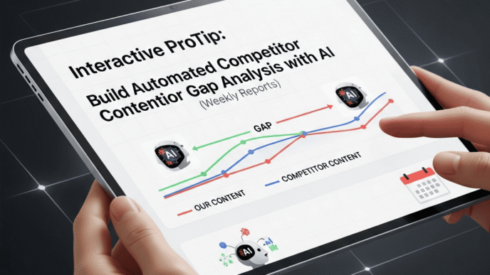 Interactive ProTip: Build Automated Competitor Content Gap Analysis with AI (Weekly Reports