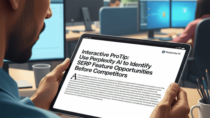 Interactive ProTip: Use Perplexity AI to Identify SERP Feature Opportunities Before Competitors
