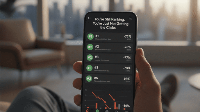 You're Still Ranking. You're Just Not Getting the Clicks. The AI Overviews CTR Crisis, by the Numbers.