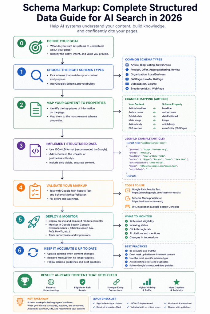 Schema markup guide for AI search