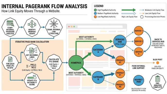 How Link Equity Moves Through a Website
