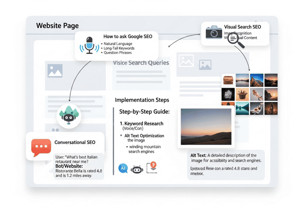 How to Implement Multi-Modal SEO (Voice, Visual, Alt Text and Conversational)