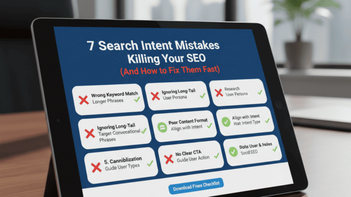 7 Search Intent Mistakes Killing Your SEO (And How to Fix Them Fast)