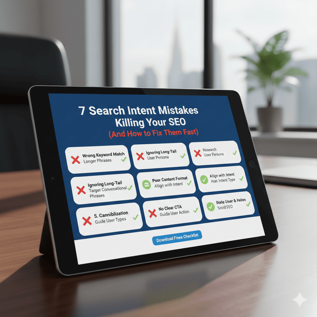 7 Search Intent Mistakes Killing Your SEO (And How to Fix Them Fast)