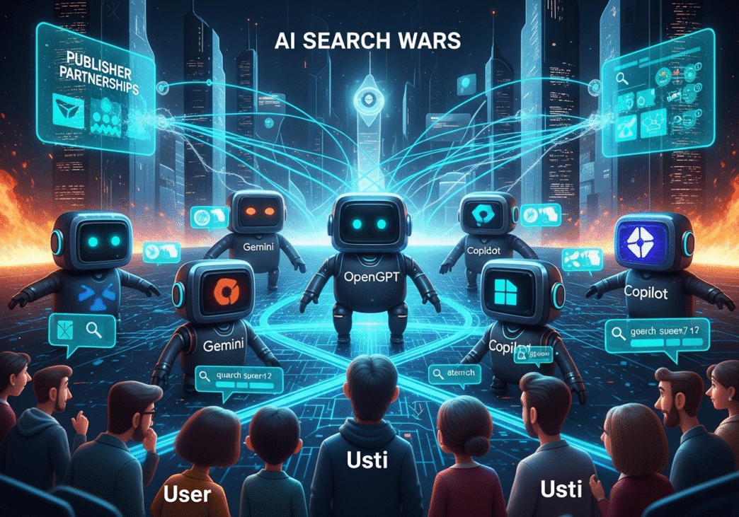 AI Search Wars Heat Up as Models Compete for Publisher Partnerships and User Attention