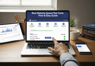 Google PageSpeed Insights interface showing speed test results and recommendations