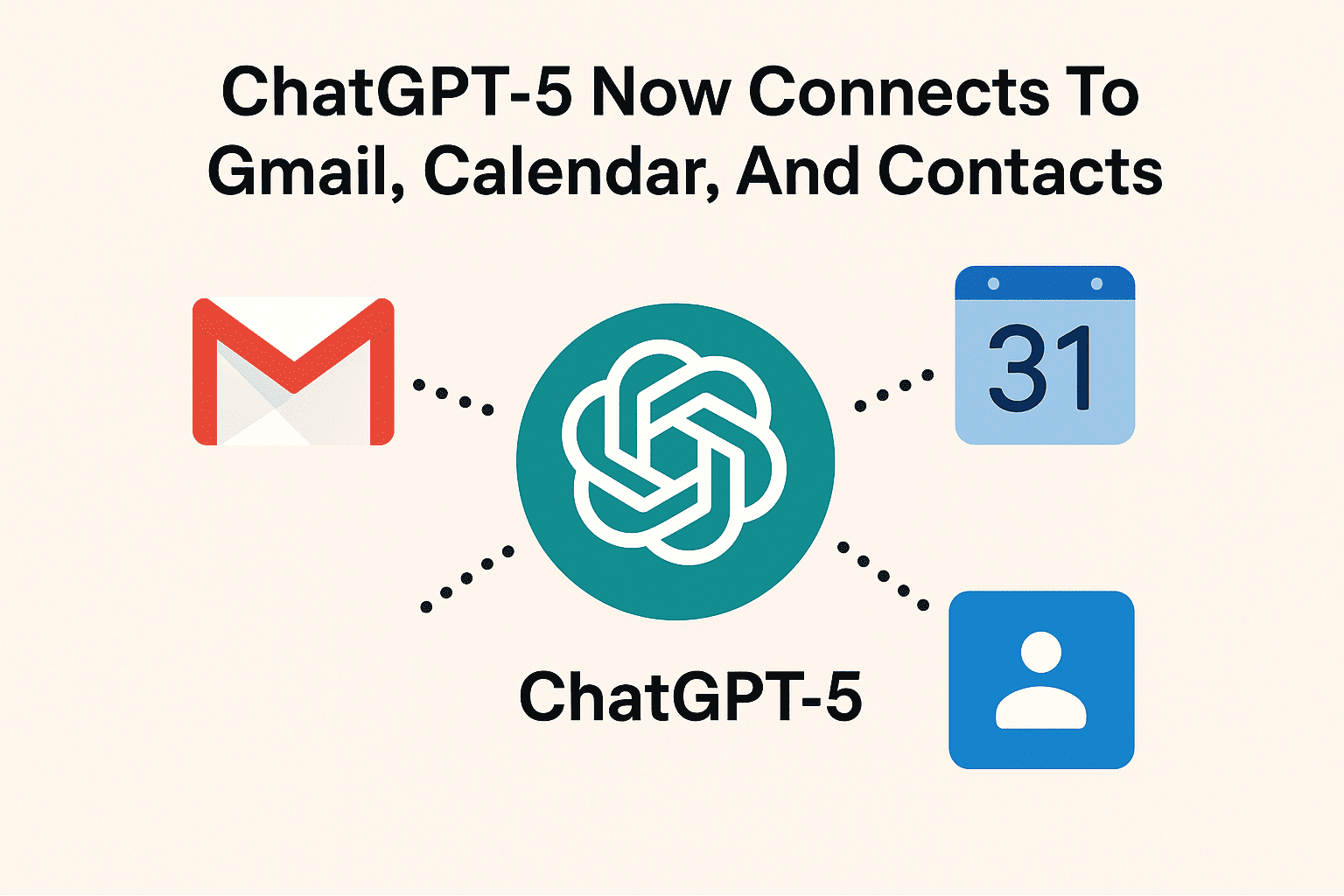 ChatGPT 5 Now Connects To Gmail Calendar