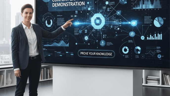 Expert demonstrating knowledge through detailed case study with data and real-world examples