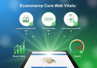 Ecommerce dashboard showing conversion rate improvement after Core Web Vitals optimization