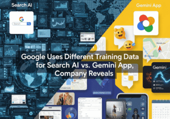Google Uses Different Training Data for Search AI vs. Gemini App, Company Reveals