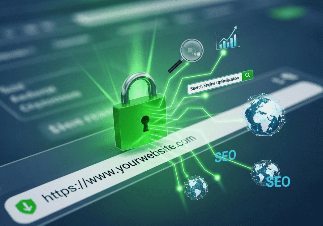 Browser address bar showing secure HTTPS connection with lock icon