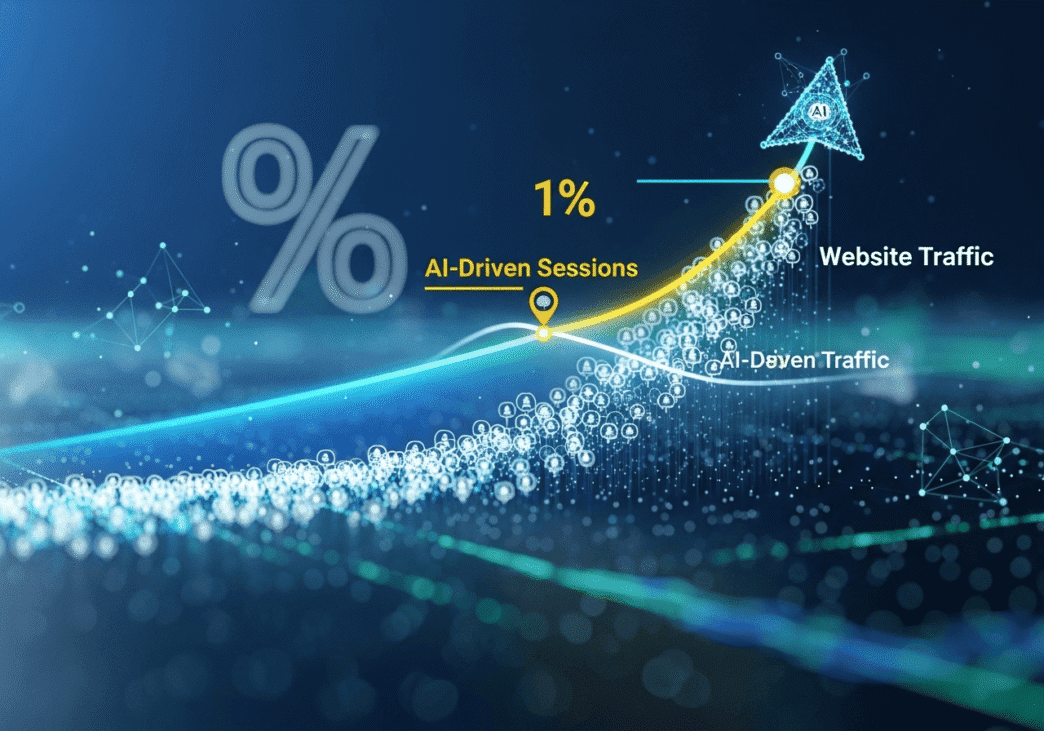 SaaS Companies See AI-Driven Sessions Exceed 1% of Total Website Traffic for First Time