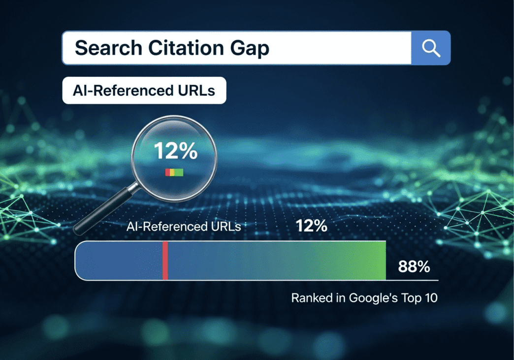 Search Citation Gap: Only 12% of AI-Referenced URLs Actually Rank in Google's Top 10