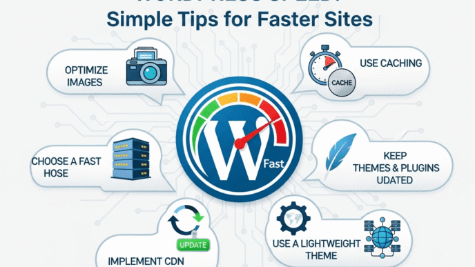 WordPress dashboard screenshot showing speed optimization plugin settings and performance scores