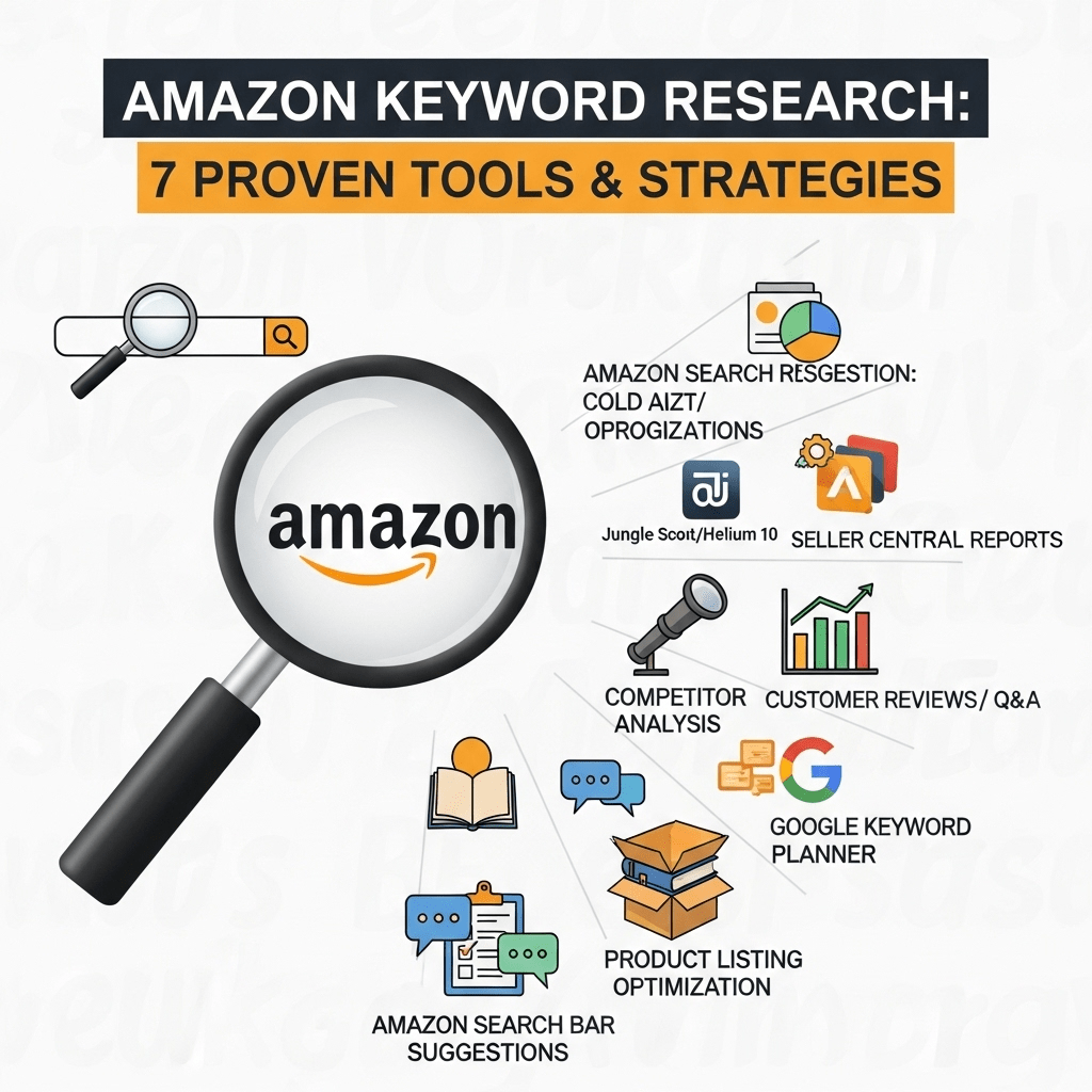Amazon Keyword Research: 7 Proven Tools & Strategies to Find High-Converting Keywords in 2025