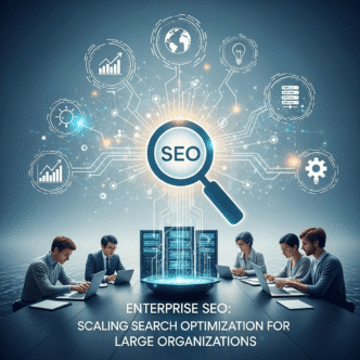 make a Flowchart on this idea: Enterprise SEO: Scaling Search Optimization for Large Organizations