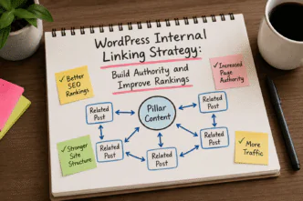 SEO linking strategy brainstorming setup