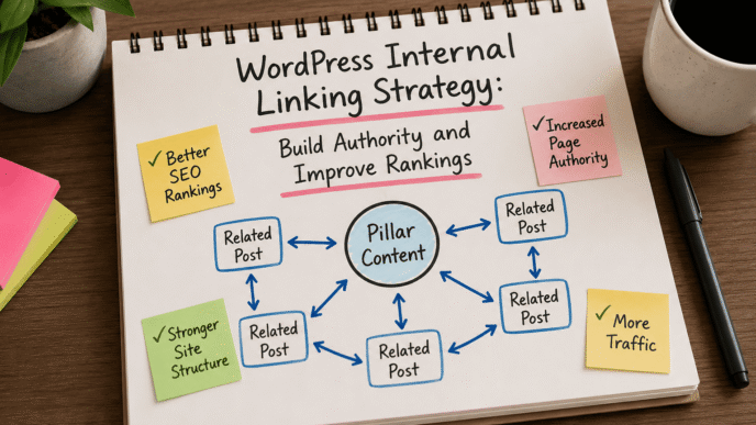 SEO linking strategy brainstorming setup