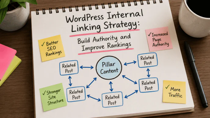 SEO linking strategy brainstorming setup