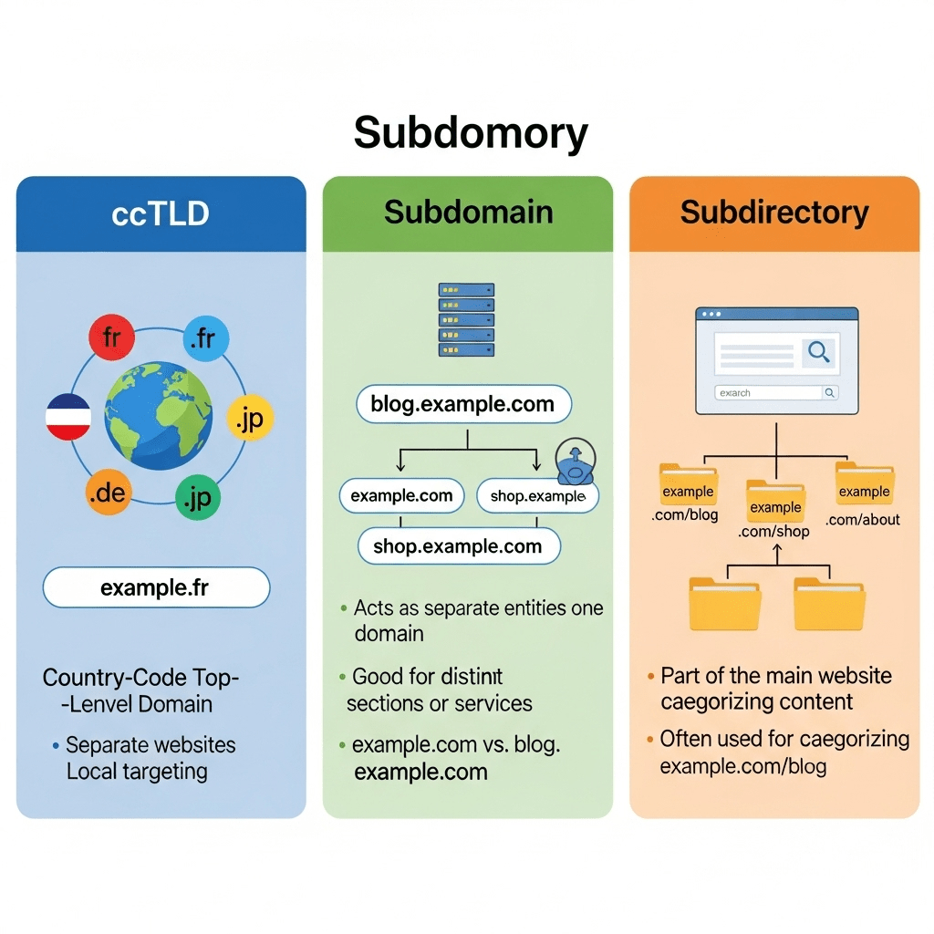 ccTLD vs Subdomain vs Subdirectory: Choosing the Best URL Structure