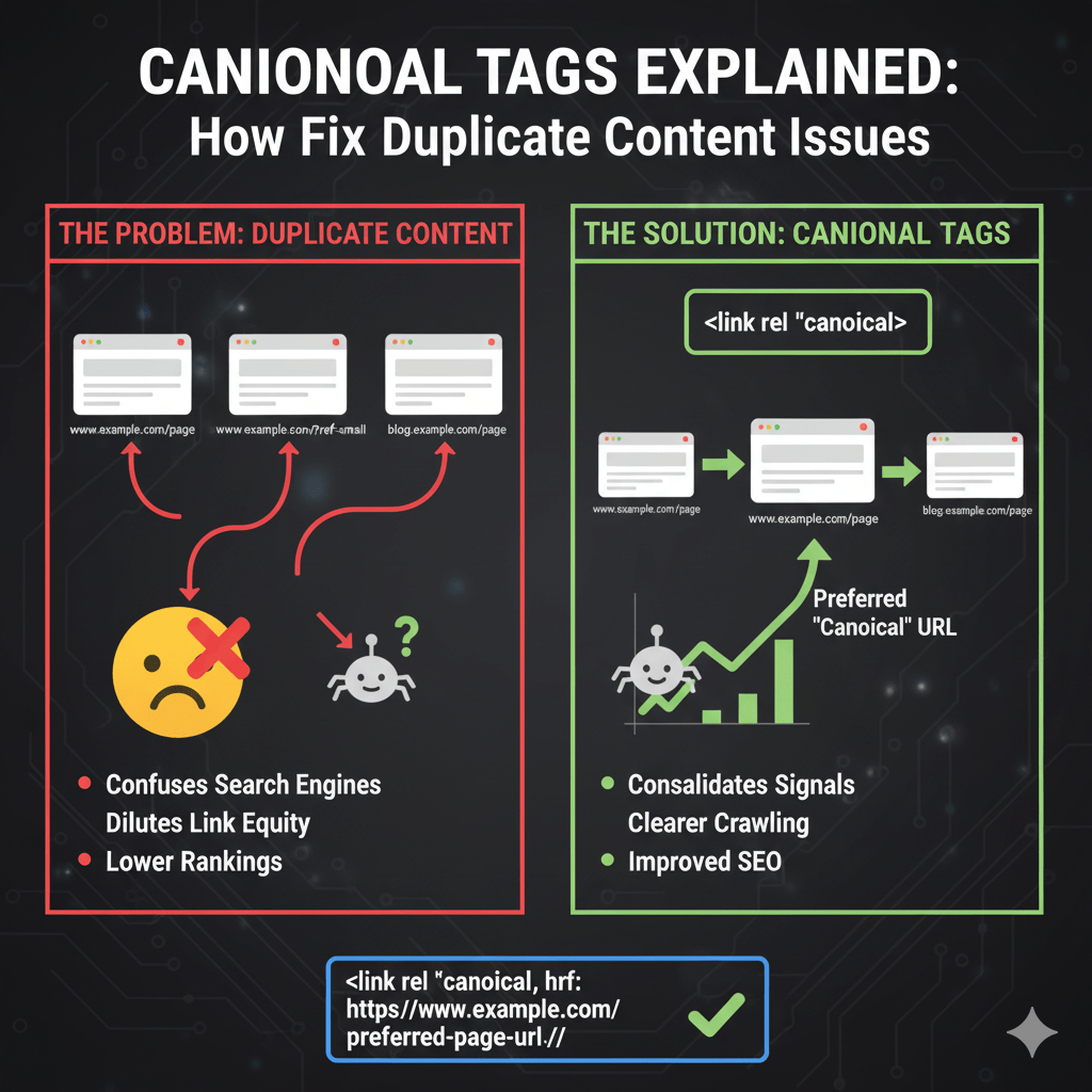 Canonical Tags Explained: How to Fix Duplicate Content Issues