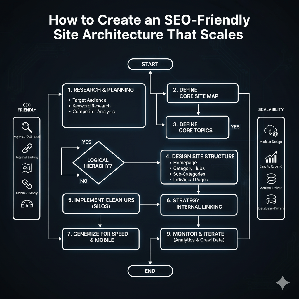 How to Create an SEO Friendly Site Architecture Flowchart