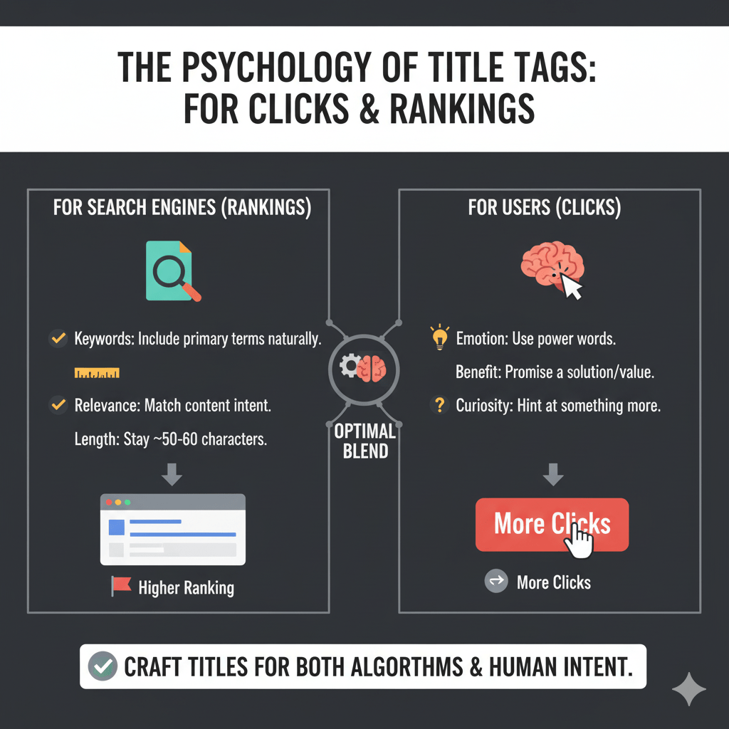 The Psychology of Title Tags: How to Write for Clicks and Rankings