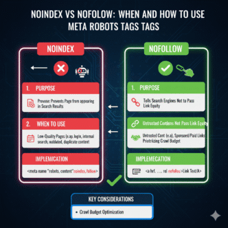 Noindex vs Nofollow: When and How to Use Meta Robots Tags