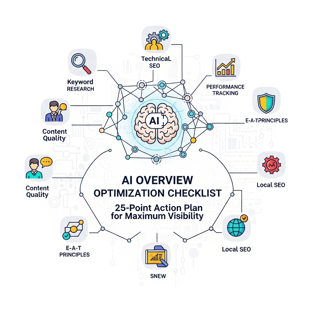 AI Overview Optimization Checklist: 25-Point Action Plan for Maximum Visibility