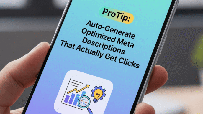 ProTip: Auto-Generate Optimized Meta Descriptions That Actually Get Clicks