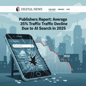Publishers Report: Average 35% Traffic Decline Due to AI Search in 2025