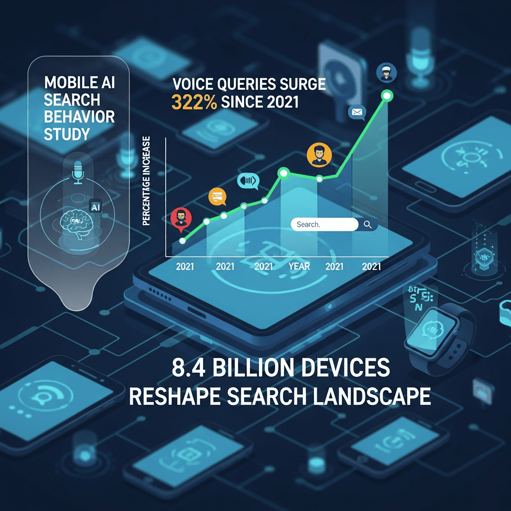 Mobile AI Search Behavior Study: Voice Queries Surge 322% Since 2021 as 8.4 Billion Devices Reshape Search Landscape