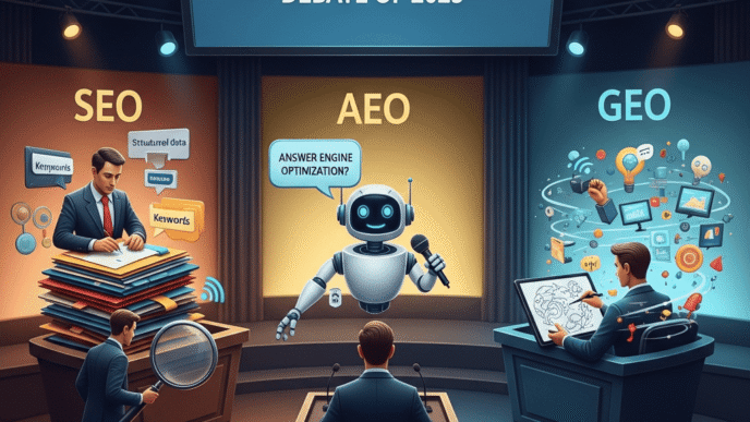 SEO vs. AEO vs. GEO: The Great Search Optimization Debate of 2025
