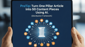ProTip: Turn One Pillar Article into 50 Content Pieces Using AI (Distribution Framework