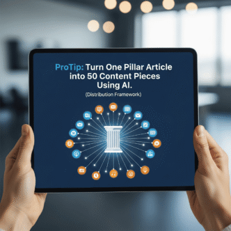ProTip: Turn One Pillar Article into 50 Content Pieces Using AI (Distribution Framework