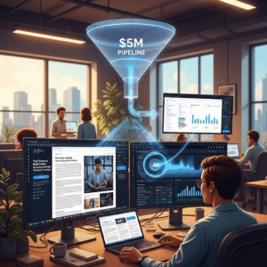 B2B SaaS: $5M Pipeline from Long-Form Content + AI Research Acceleration