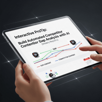 Interactive ProTip: Build Automated Competitor Content Gap Analysis with AI (Weekly Reports