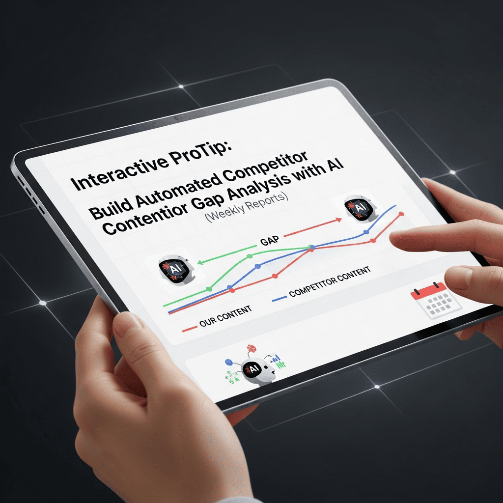 Interactive ProTip: Build Automated Competitor Content Gap Analysis with AI (Weekly Reports