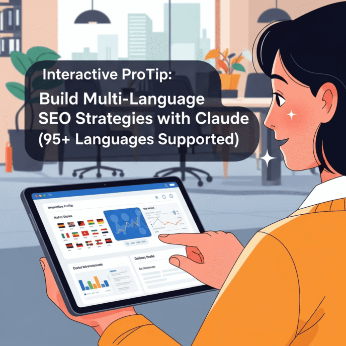 Interactive ProTip: Build Multi-Language SEO Strategies with Claude (95+ Languages Supported)