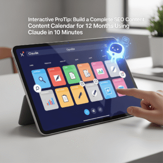 Interactive ProTip: Build a Complete SEO Content Calendar for 12 Months Using Claude in 10 Minutes