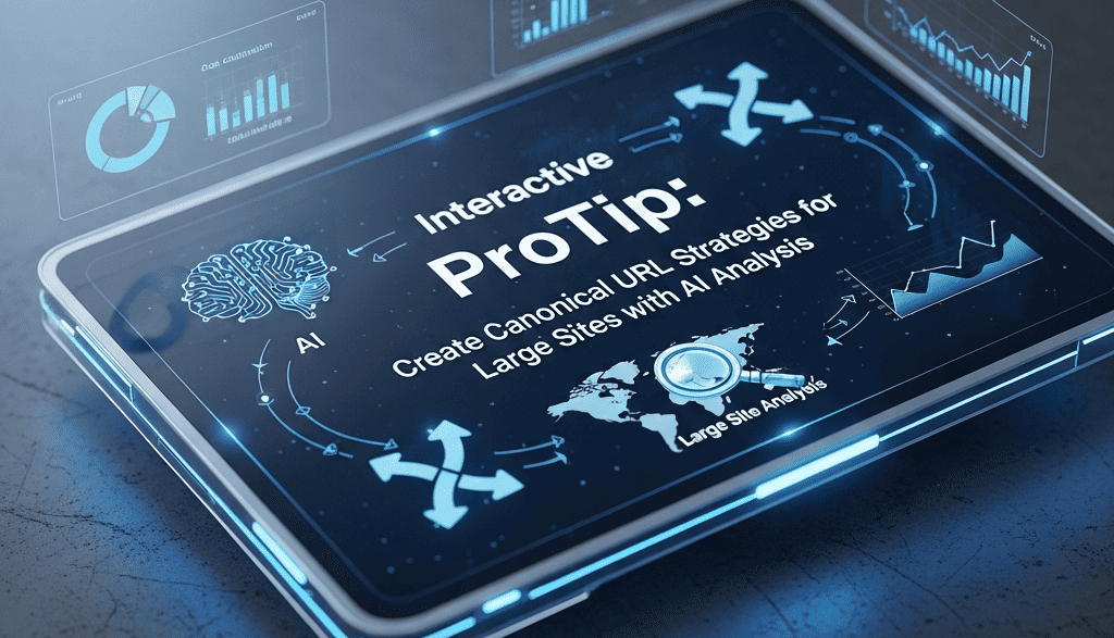 Interactive ProTip: Create Canonical URL Strategies for Large Sites with AI Analysis