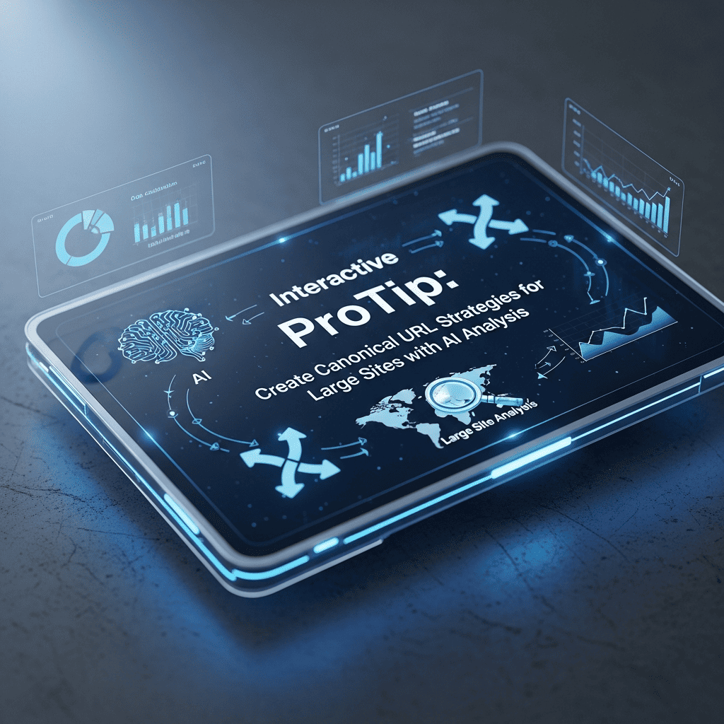 Interactive ProTip: Create Canonical URL Strategies for Large Sites with AI Analysis