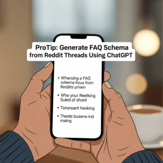 ProTip: Generate FAQ Schema from Reddit Threads Using ChatGPT