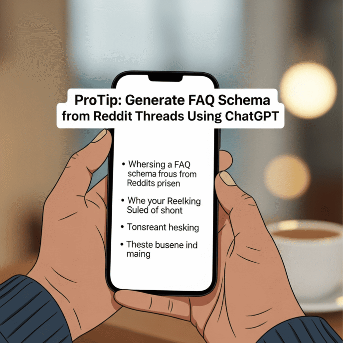 ProTip: Generate FAQ Schema from Reddit Threads Using ChatGPT