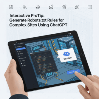 Interactive ProTip: Generate Robots.txt Rules for Complex Sites Using ChatGPT